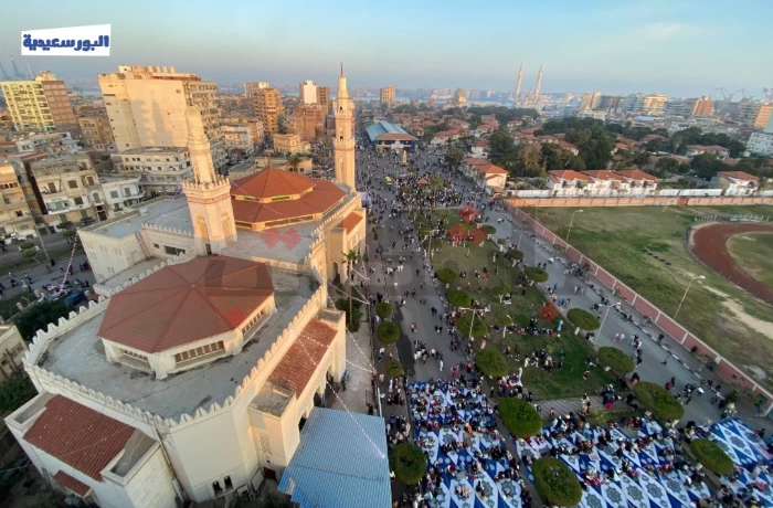 بهجة وفرح لصلاة عيد الفطر في مساجد بورسعيد