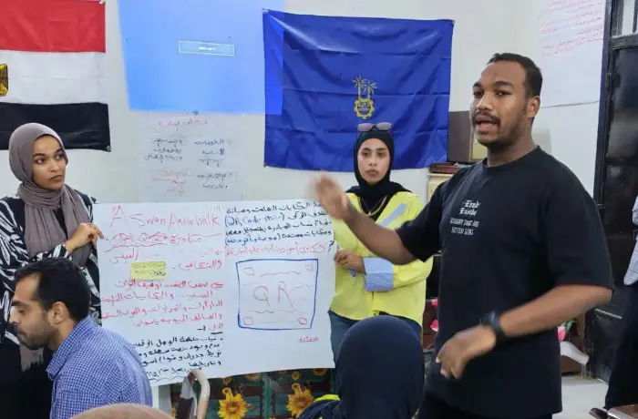 "منابر الشباب" تواصل تدريباتها في دراو بأسوان