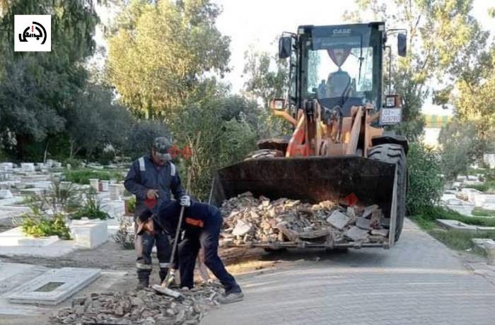 حملات نظافة وأشغال صيانة بمنزل بوزلفة