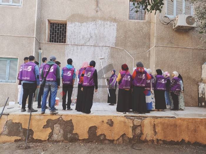 تجميل مركز توشكي بأيدي الشباب في اليوم العالمي للتطوع