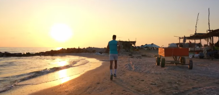 على شاطئ بورفؤاد.. إطلاق أول مسابقة للياقة البدنية