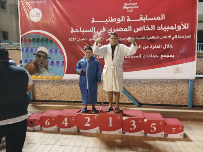 أسوان تحصد الميدالية الفضية في منافسات أولمبياد السباحة الخاصة