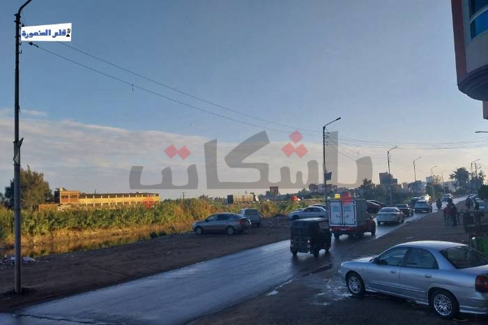 صور - لقطات من شارع مجمع المحاكم بـ المنصورة بعد سقوط الأمطار️