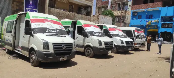 لتعويض نقص الأدوية.. قافلة طبية تضم 100 صنف دوائي بأسوان