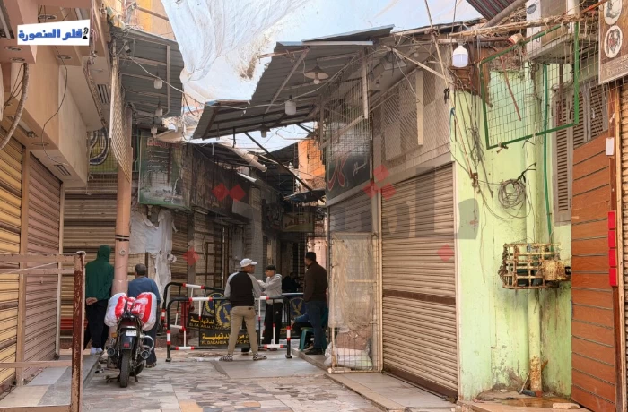 وقوع إصابات ووفيات.. شهود عيان على حريق سوق الخواجات: "التهم المبنى بالكامل"