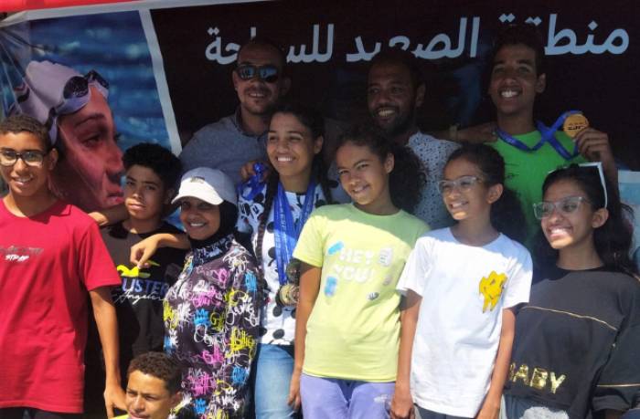 أسوان تحصد 13 ميدالية في سباقات المياه المفتوحة ببطولة الصعيد