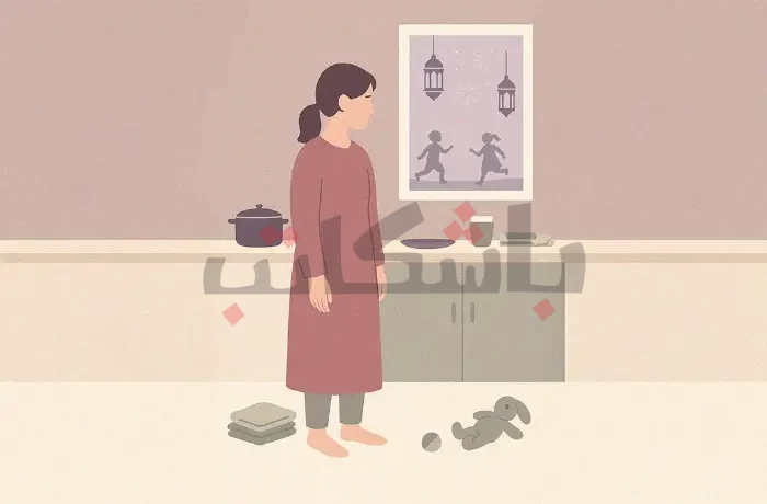 سعادتها في العيد 