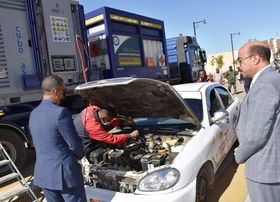 انشاء محطة متنقلة تزامنا مع مشروع الهوية البصرية 